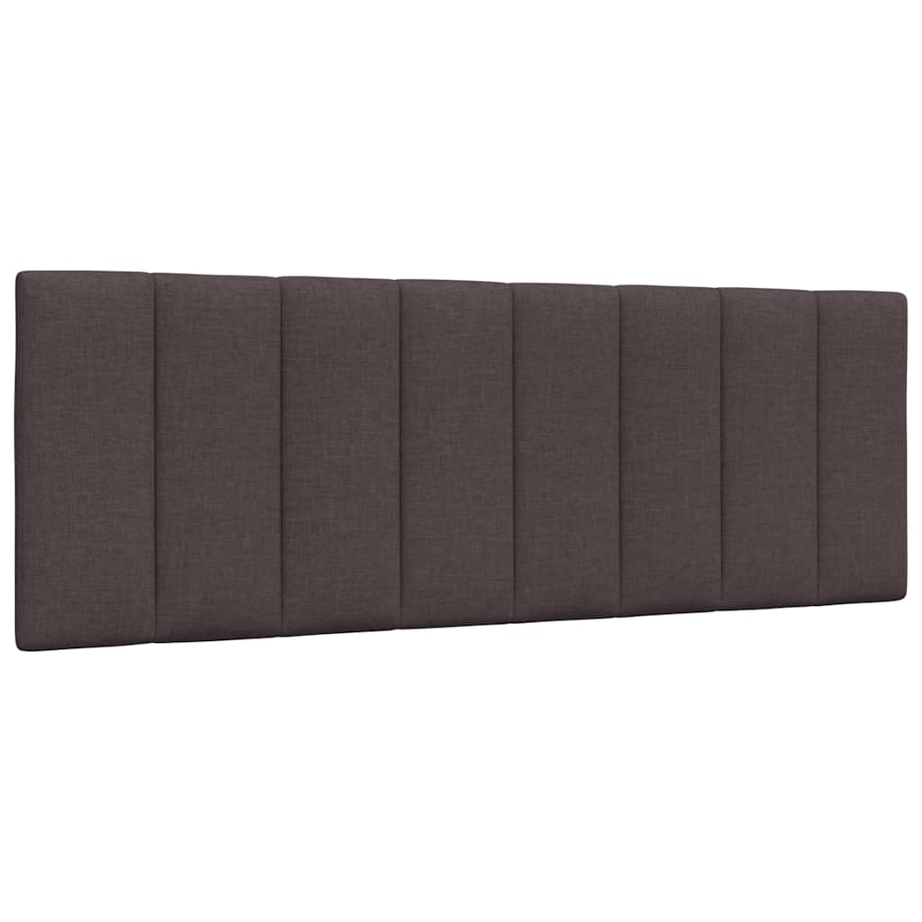Headboard Cushion &quot;Hanko&quot; Dark Brown Fabric