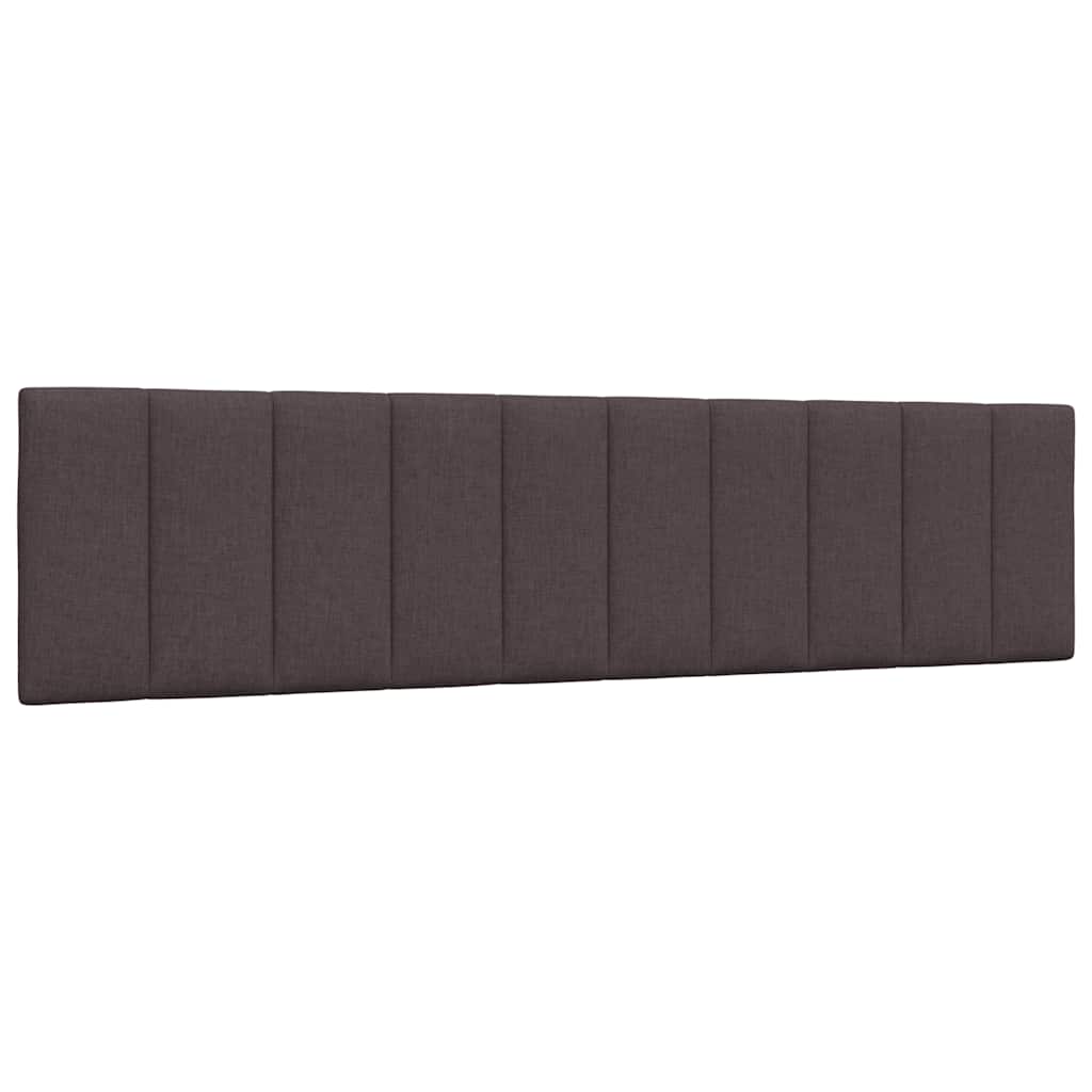 Headboard Cushion &quot;Hanko&quot; Dark Brown Fabric