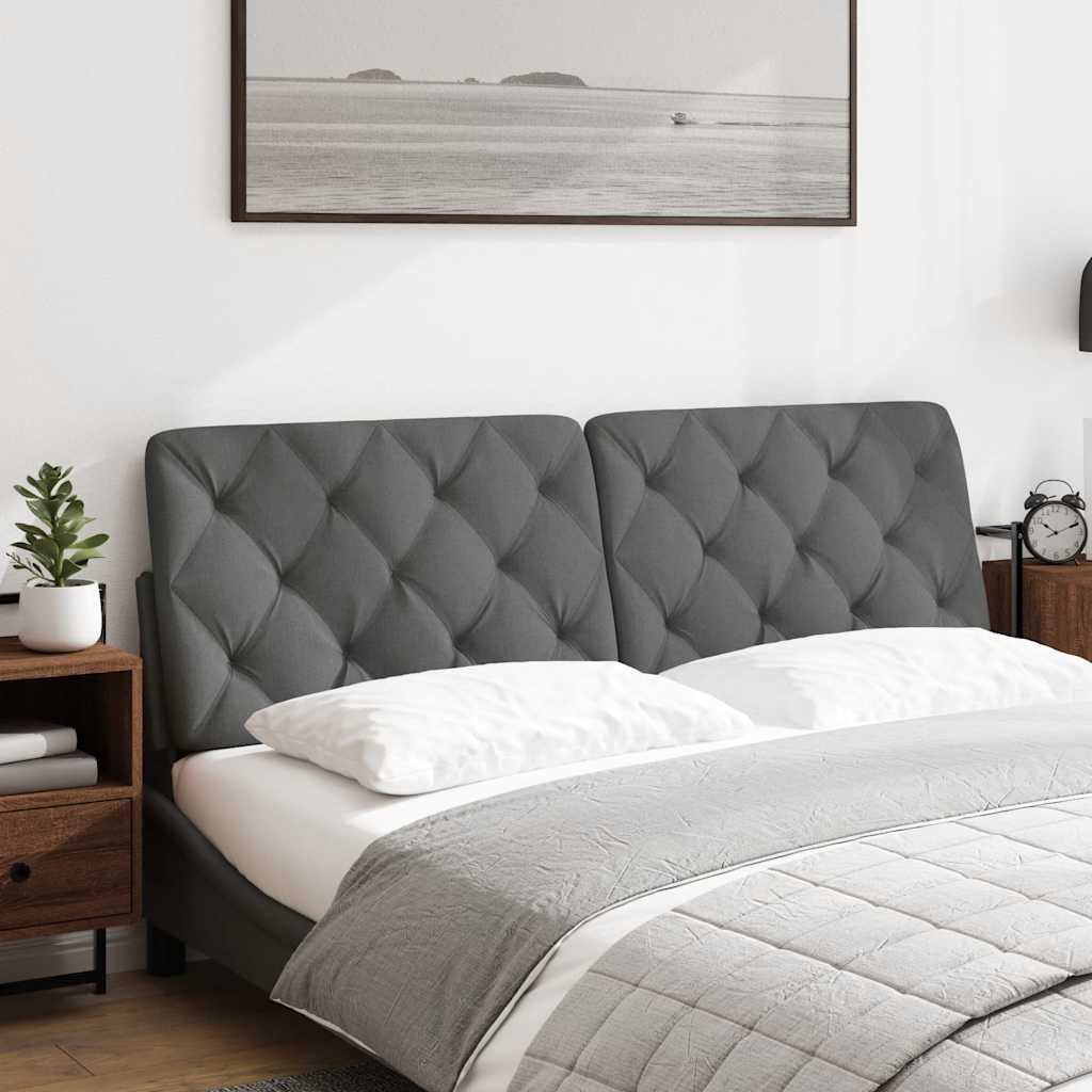 Headboard Cushion Dark Grey Fabric