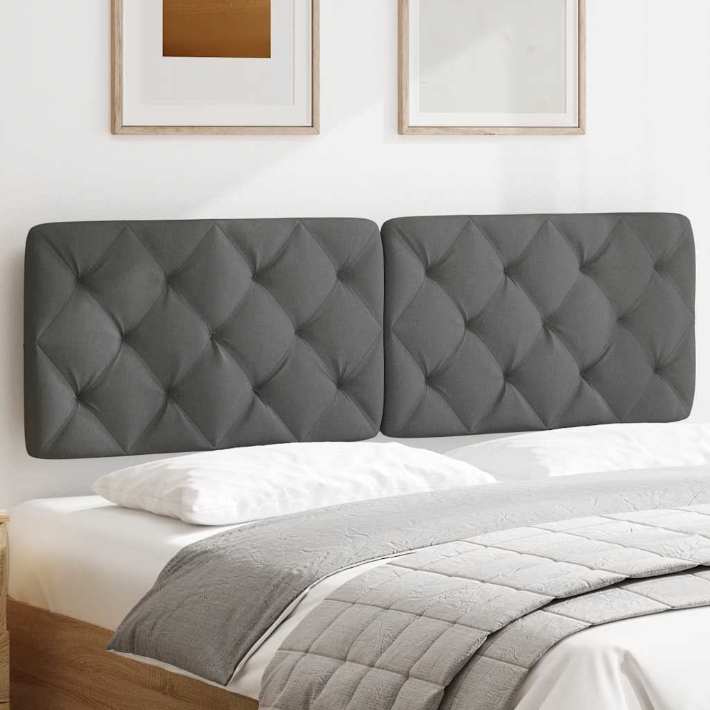 Headboard Cushion Dark Grey Fabric