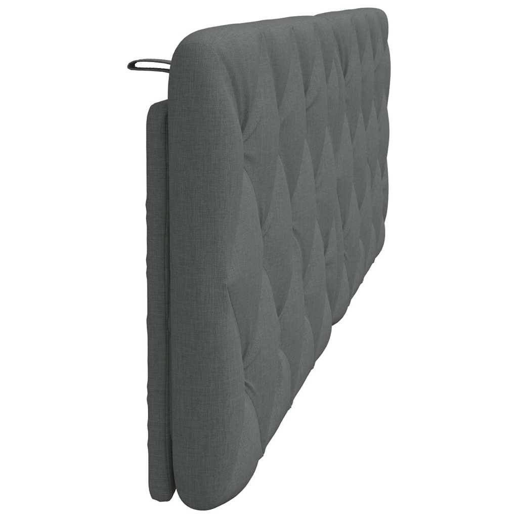 Headboard Cushion Dark Grey Fabric