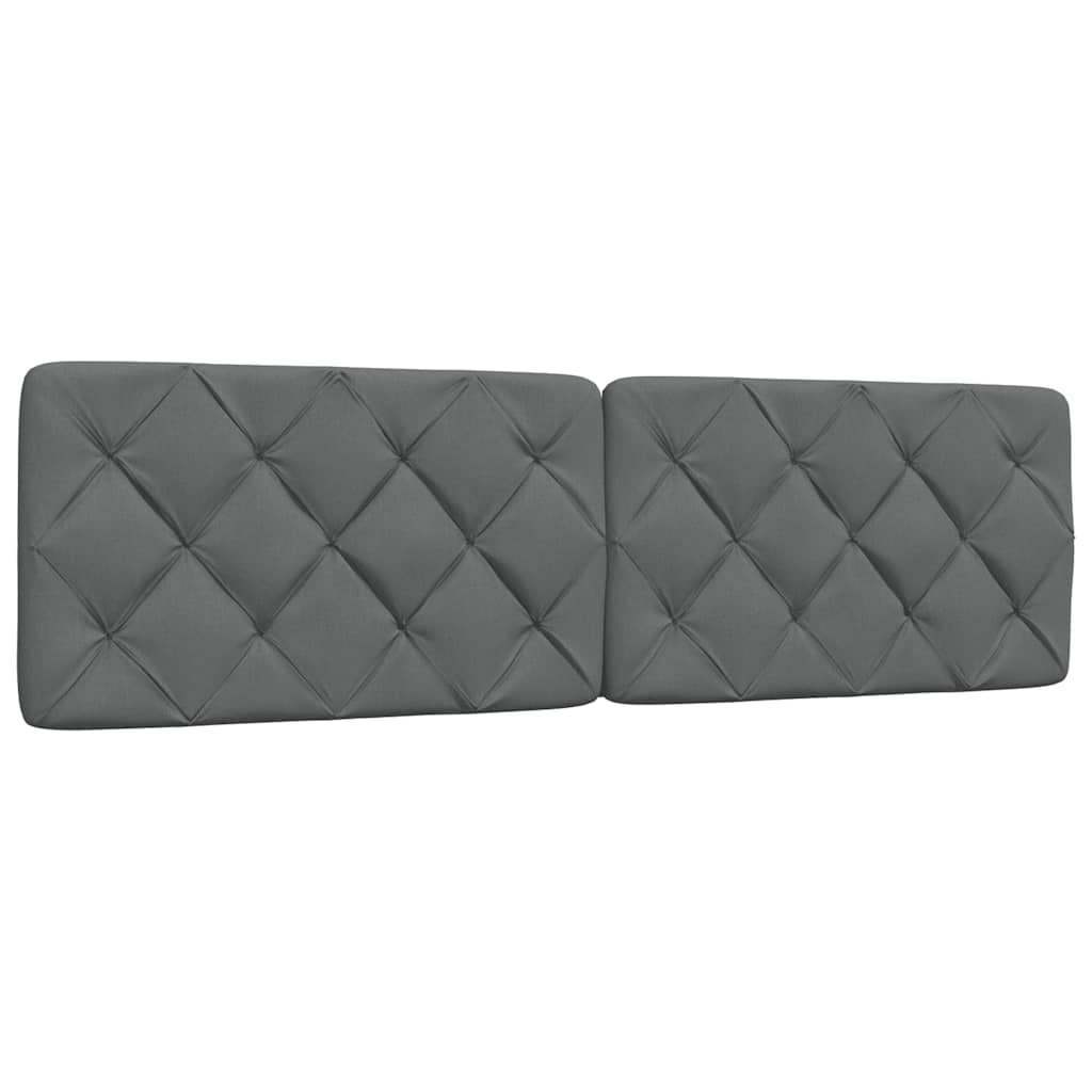 Headboard Cushion Dark Grey Fabric