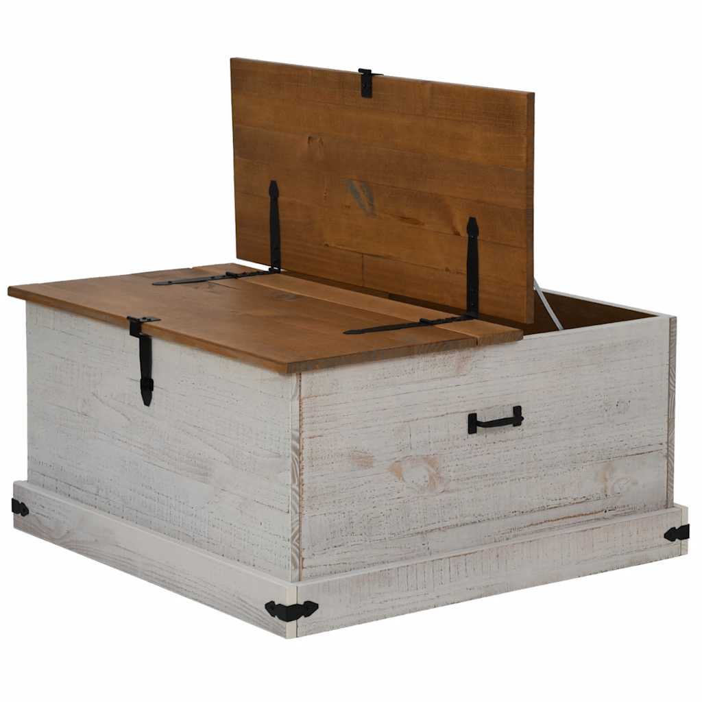 Förvaringskista Halden 91X91X47 Cm Massiv Trä Furu