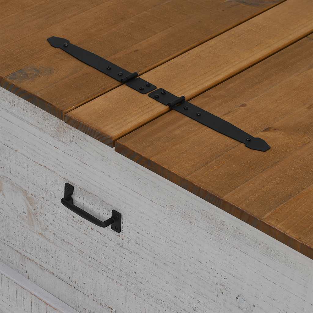 Förvaringskista Halden 91X91X47 Cm Massiv Trä Furu