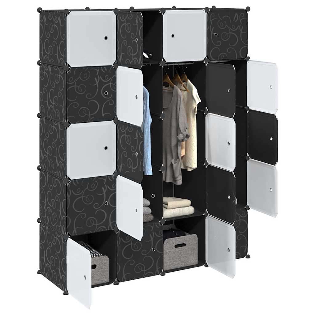 Förvaringskuber Stapelbara Med 12 Kuber Och Hängstänger Pp