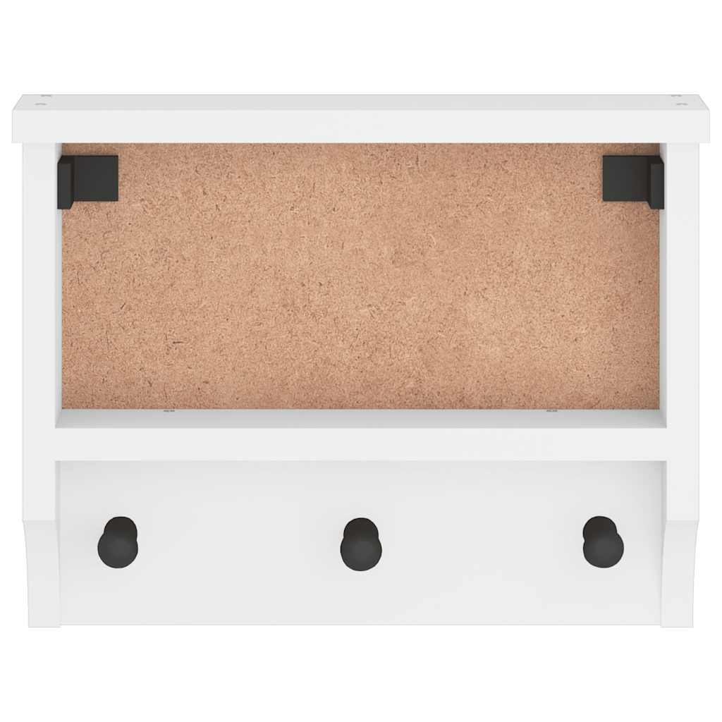 Vägghängd Klädhängare Sandnes 45X12X35 Cm Massiv Trä Furu