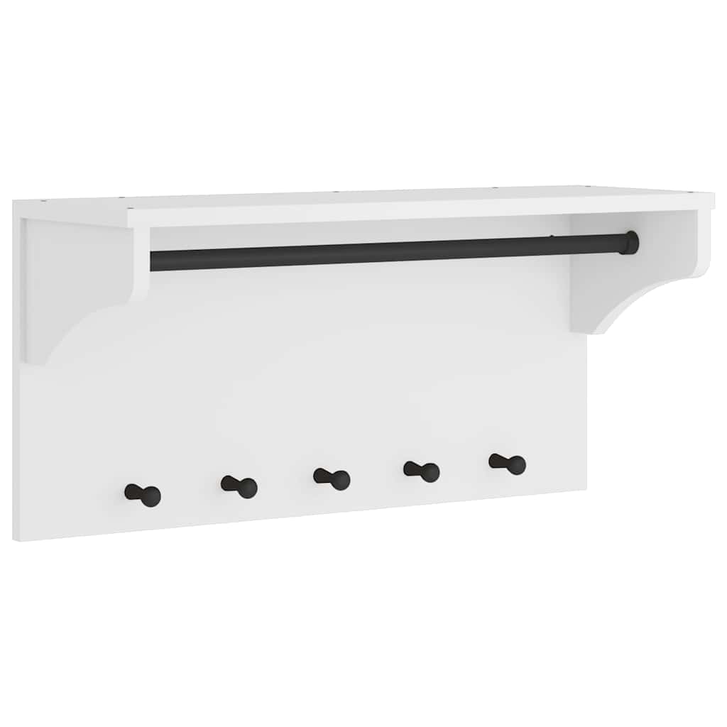 Vägghängd Klädhängare &quot;Sandnes&quot; 87X30X42 Cm Massiv Trä Furu