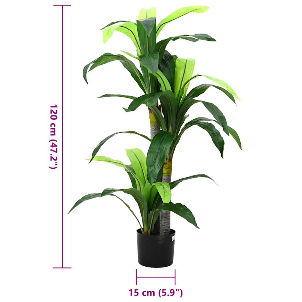 Konstgjort Dracaena-Träd 36 Blad Grönt