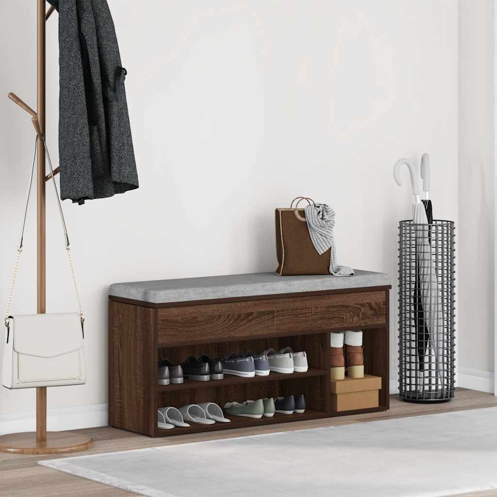 Skobänk 102X30,5X45 Cm Konstruerat Trä