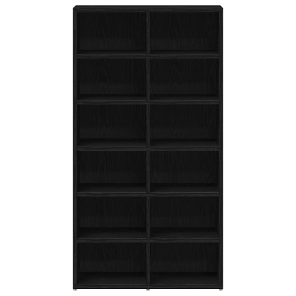 Skohylla Rökfärgad 54X34X100,5 Cm Konstruerat Trä