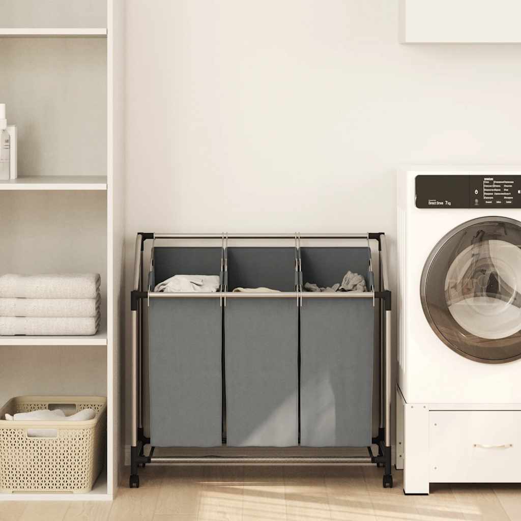 Tvättkorg Med Hjul 4 Fack
