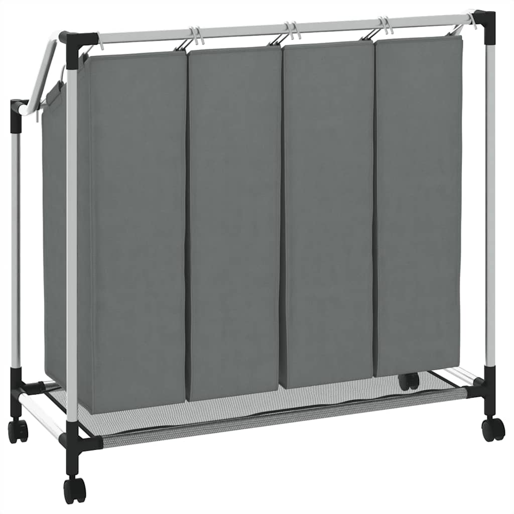 Tvättkorg Med Hjul 4 Fack