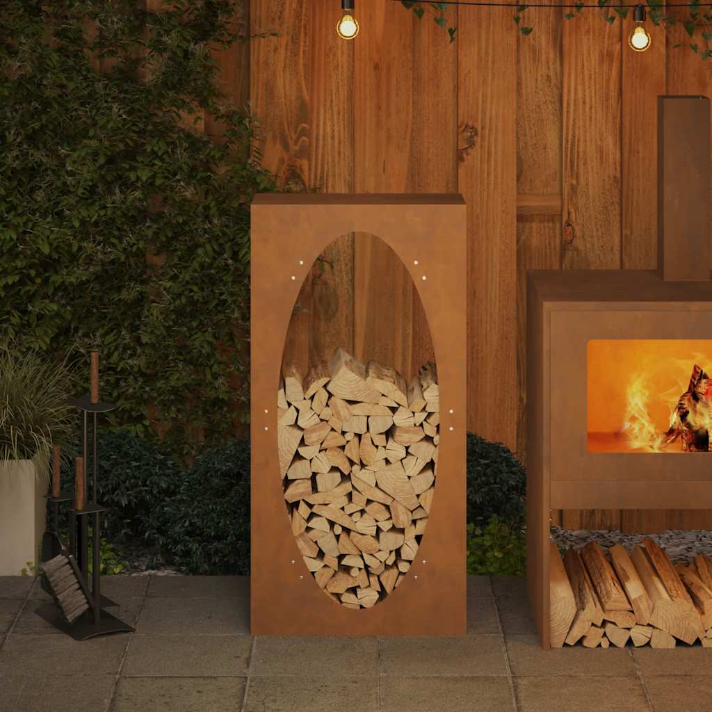 Vedställ 50X23X100 Cm Väderbeständigt Stål