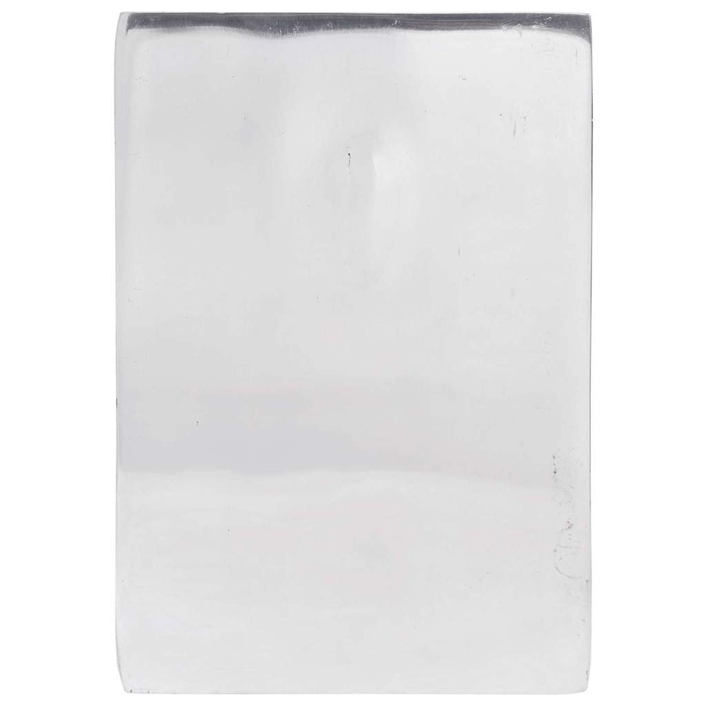 Bokstöd 2 Pcs Silver 11 X 14 X 17.5 Cm Aluminium