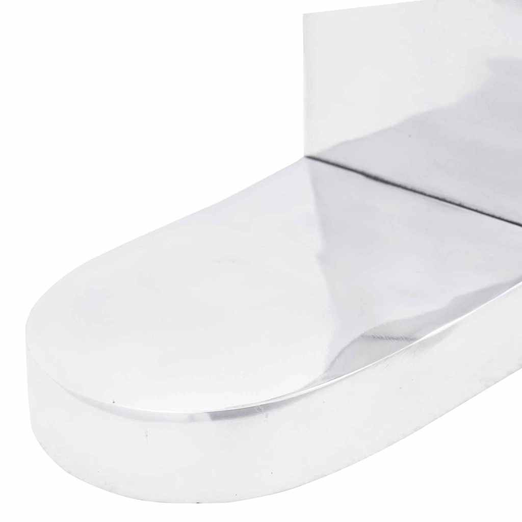 Bokstöd 2 Pcs Silver 17 X 15 X 27 Cm Aluminium