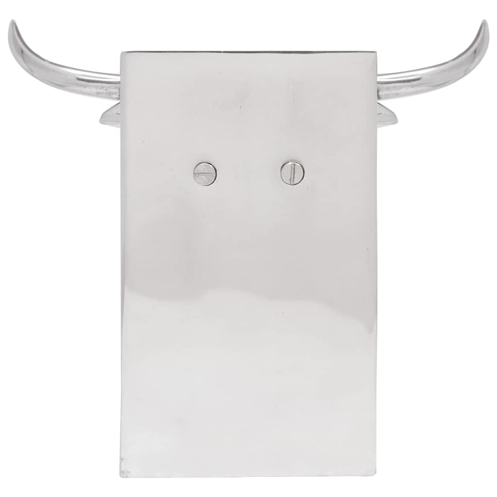 Bokstöd 2 Pcs Silver 21.5 X 15.5 X 20 Cm Aluminium