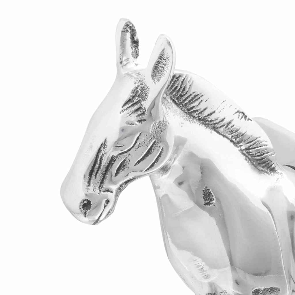 Bokstöd 2 Pcs Silver 11 X 14 X 25 Cm Aluminium