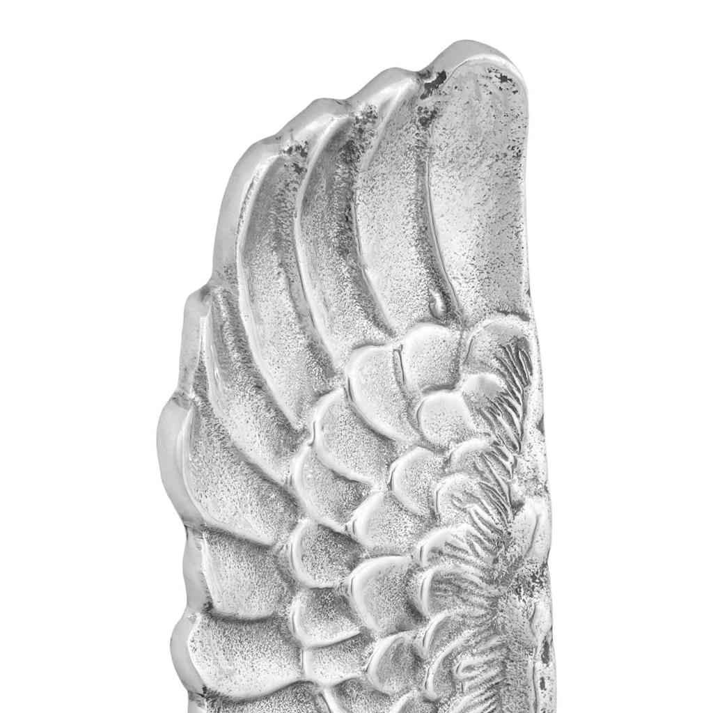 Vingskulptur Silver 31 X 5 X 91 Cm Aluminium