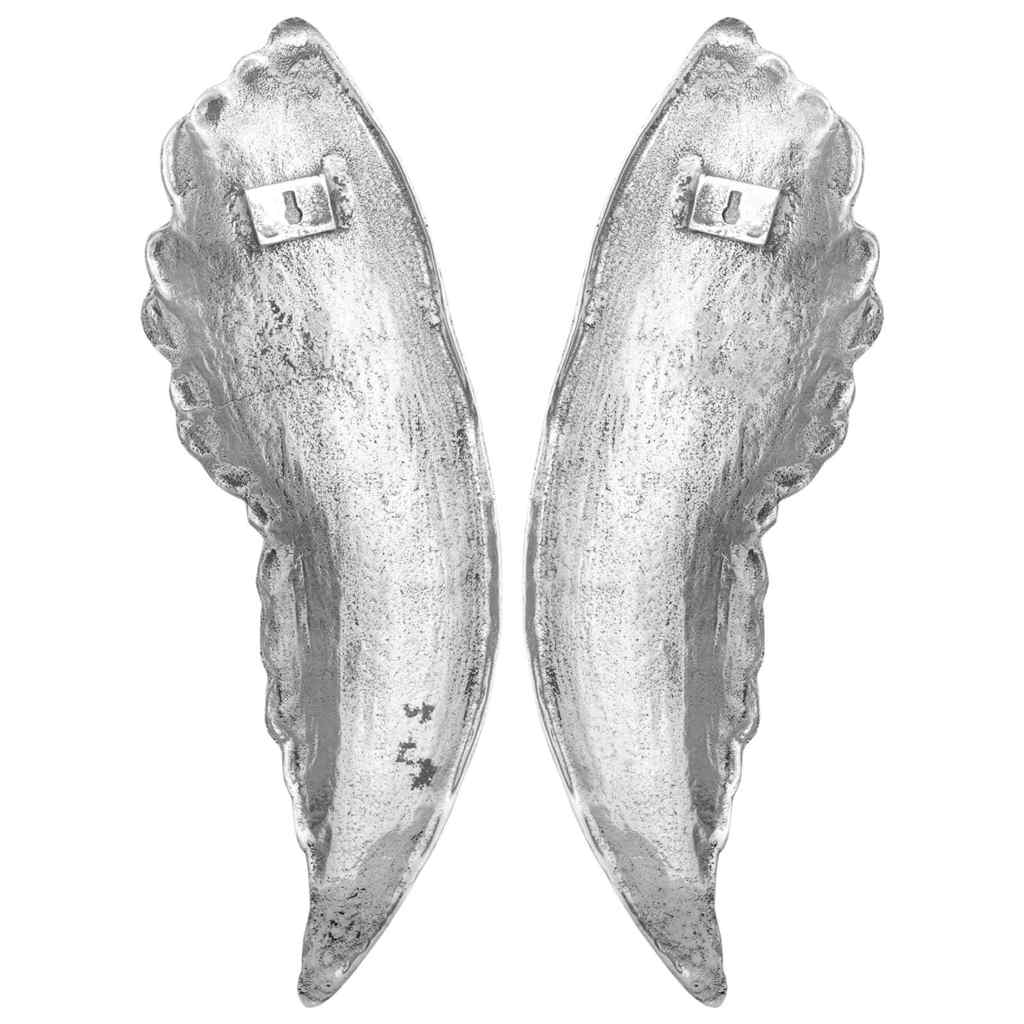 Vingskulptur Silver 31 X 5 X 91 Cm Aluminium
