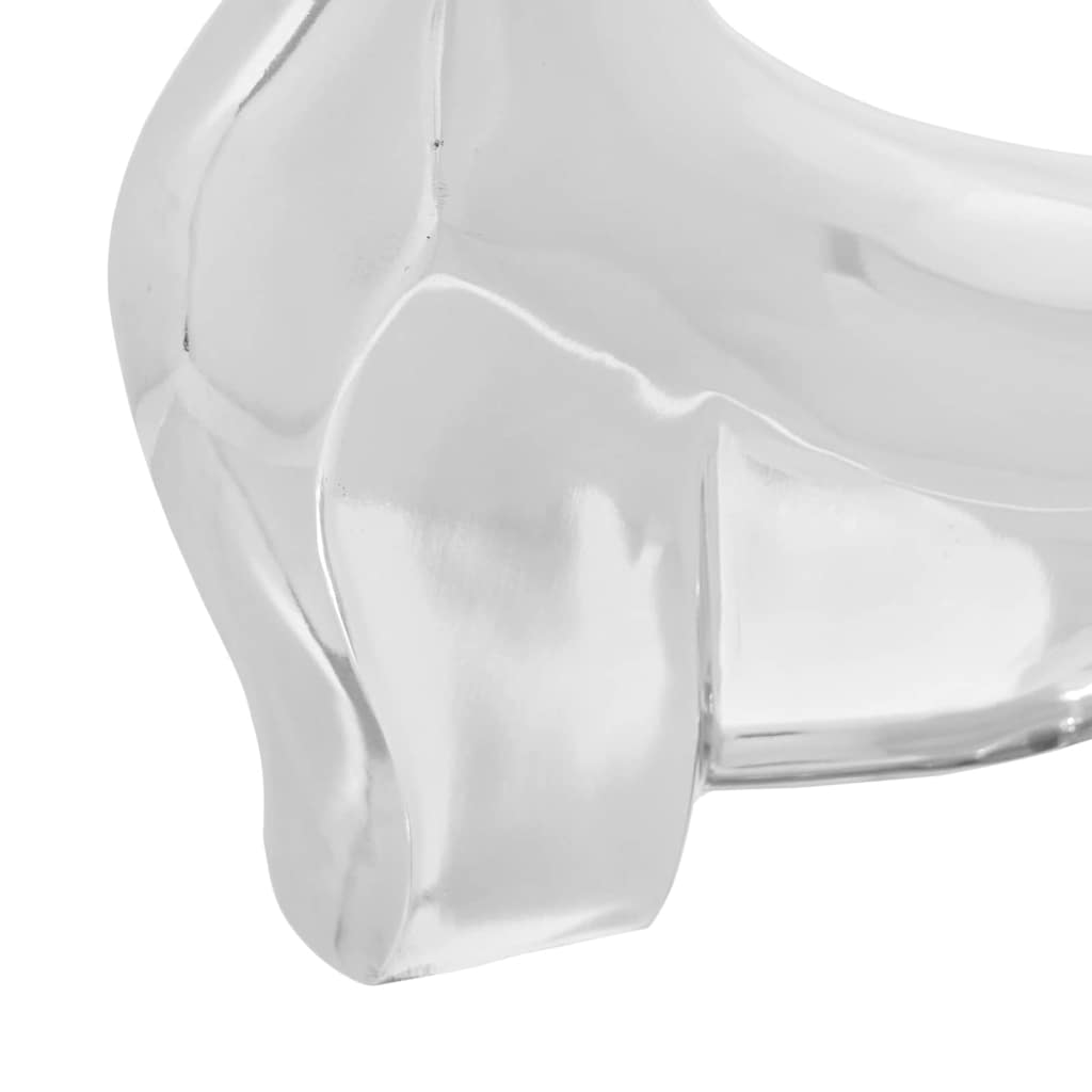 Tjurskulptur Silver 37 X 44 X 17 Cm Aluminium