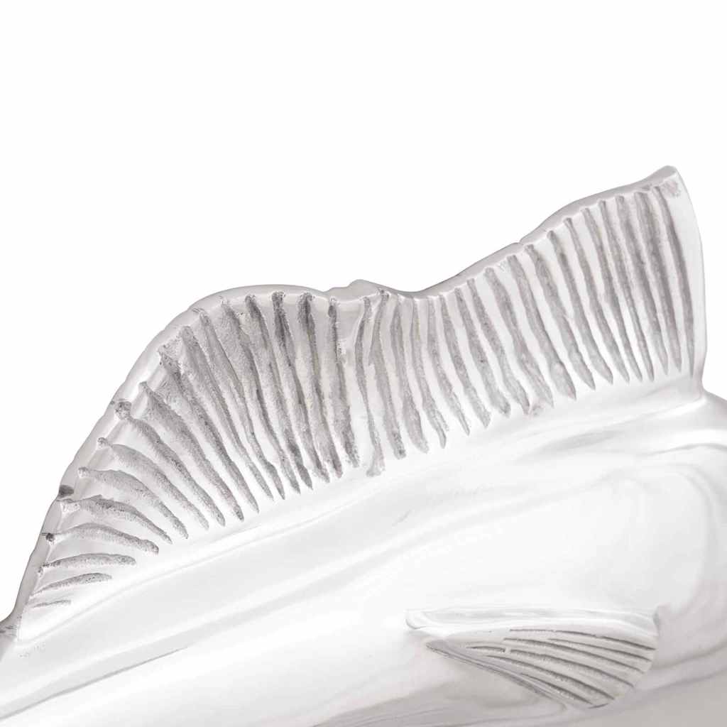 Skulptur Silver 91 X 8 X 26 Cm Aluminium