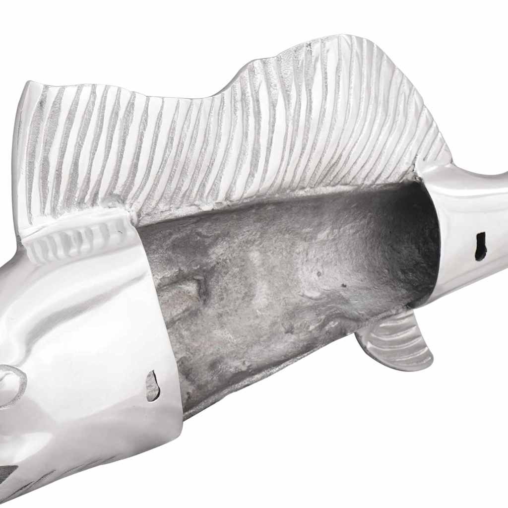 Skulptur Silver 91 X 8 X 26 Cm Aluminium