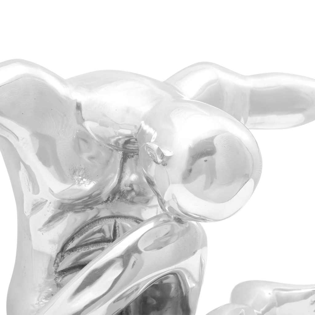 Skulptur Silver 63 X 20 X 22 Cm Aluminium