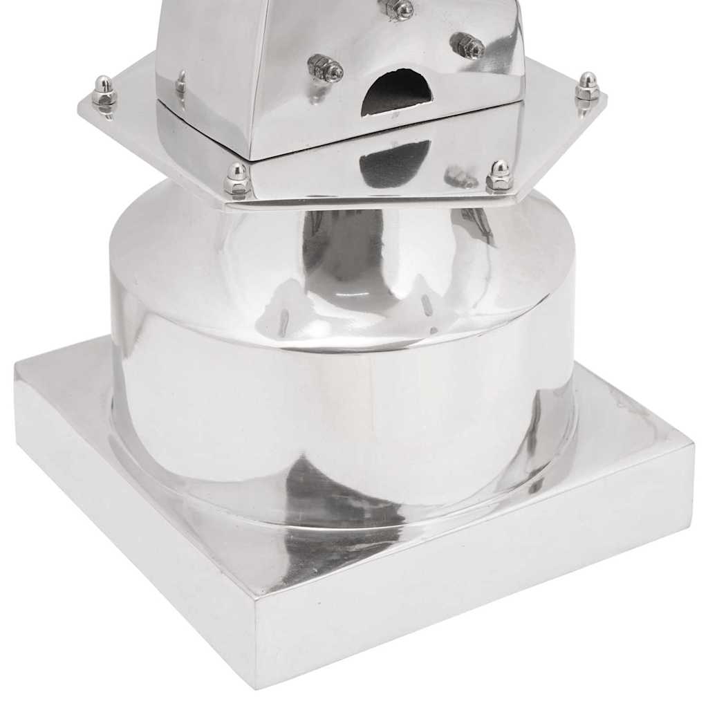 Skulptur Silver 26 X 26 X 110 Cm Aluminium