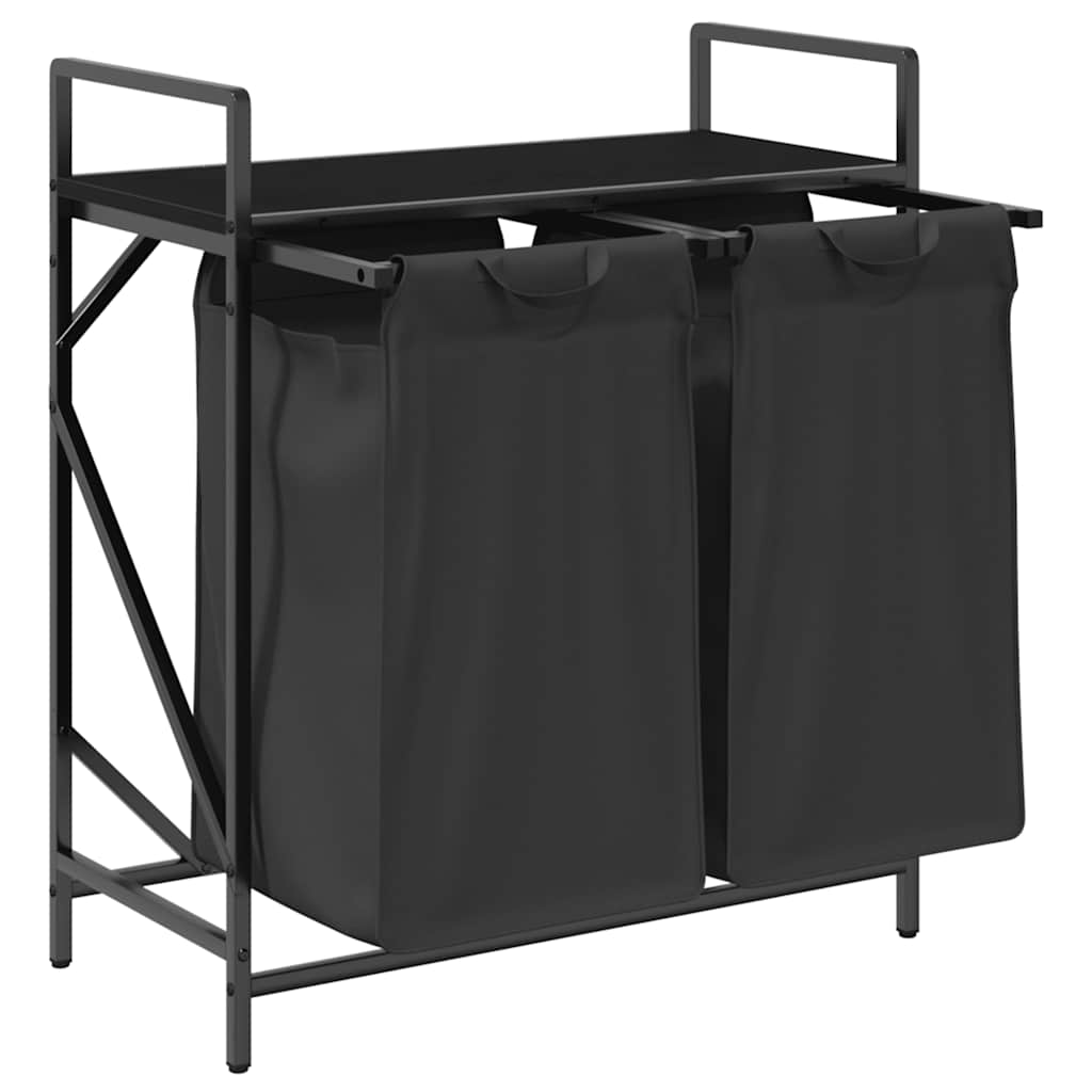 Tvättkorg 2 Fack Med Hylla