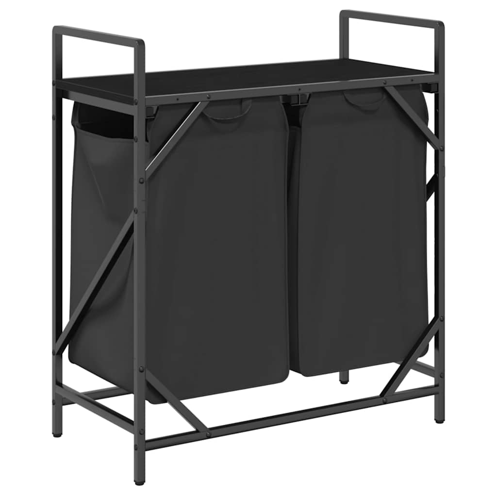 Tvättkorg 2 Fack Med Hylla