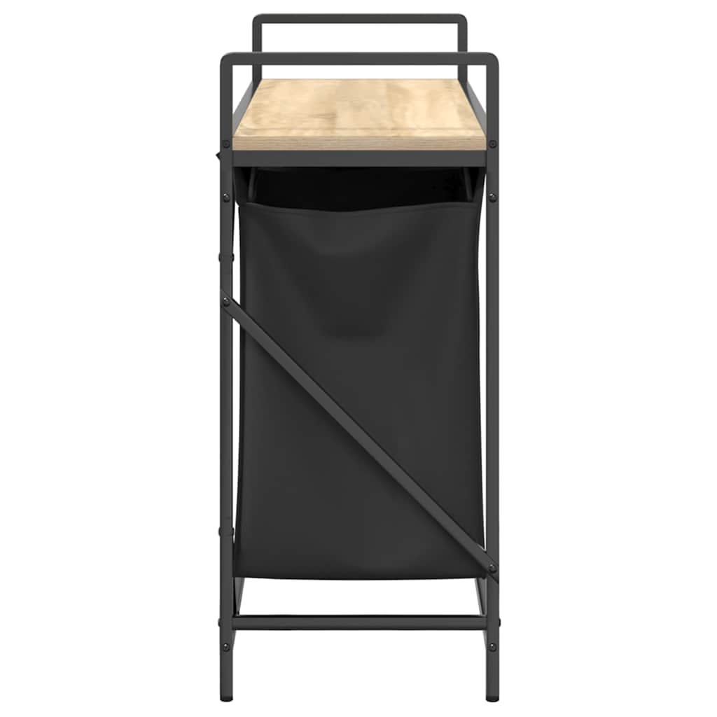 Tvättkorg 2 Fack Med Hylla Sonoma-Ek