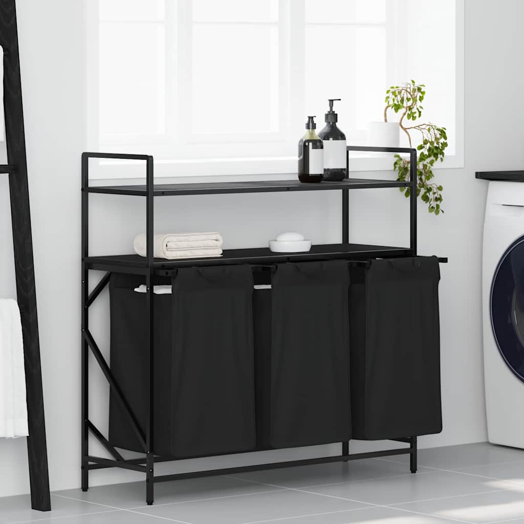 Tvättkorg 2 Fack Med Hyllor