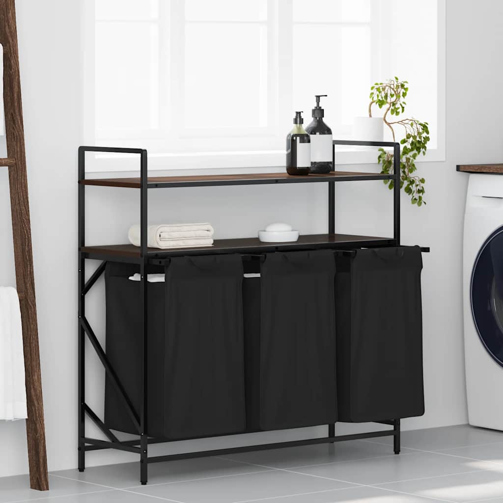Tvättkorg 2 Fack Med Hyllor
