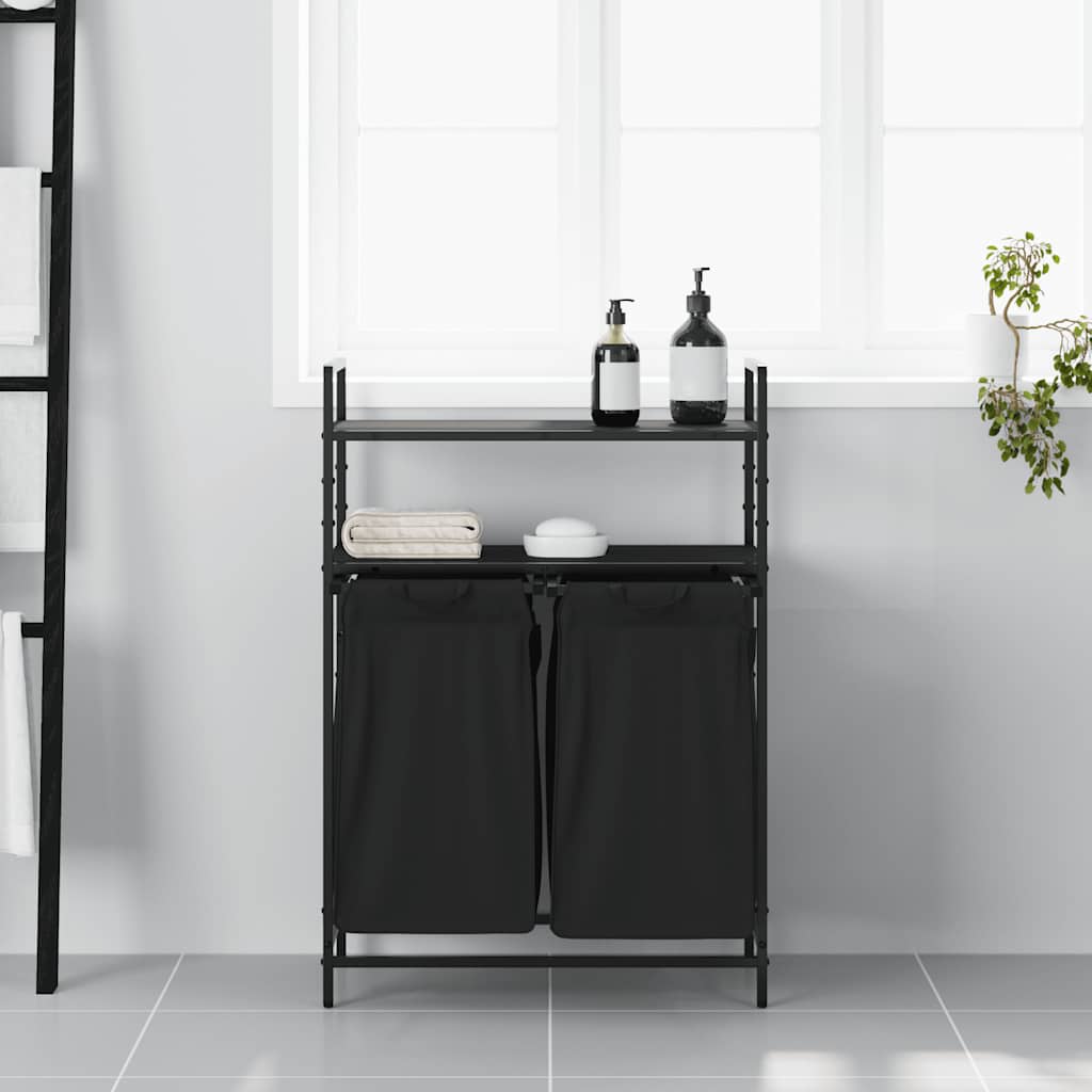 Tvättkorg 2 Fack Med Hyllor