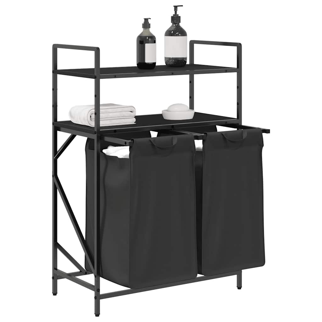 Tvättkorg 2 Fack Med Hyllor