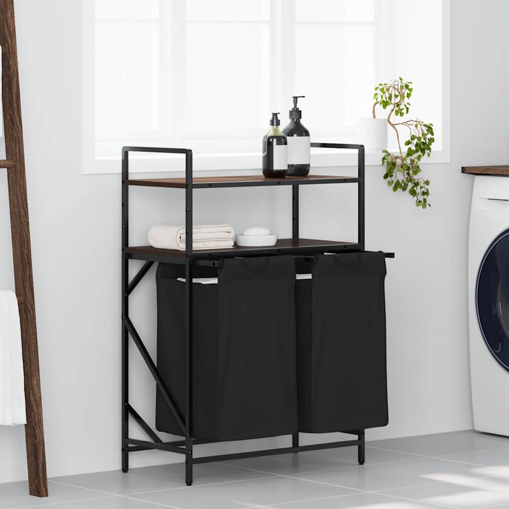 Tvättkorg 2 Fack Med Hyllor