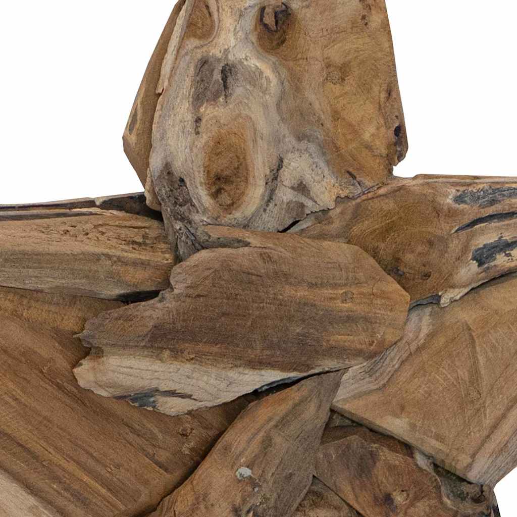 Julstjärna Brun 60 X 5 X 75 Cm Massivt Teakträ