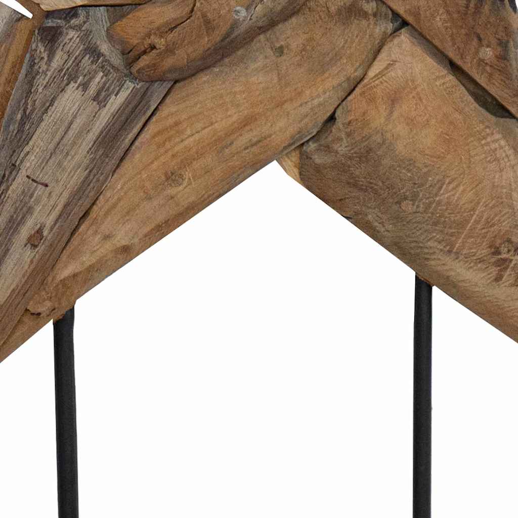 Julstjärna Brun 60 X 5 X 75 Cm Massivt Teakträ