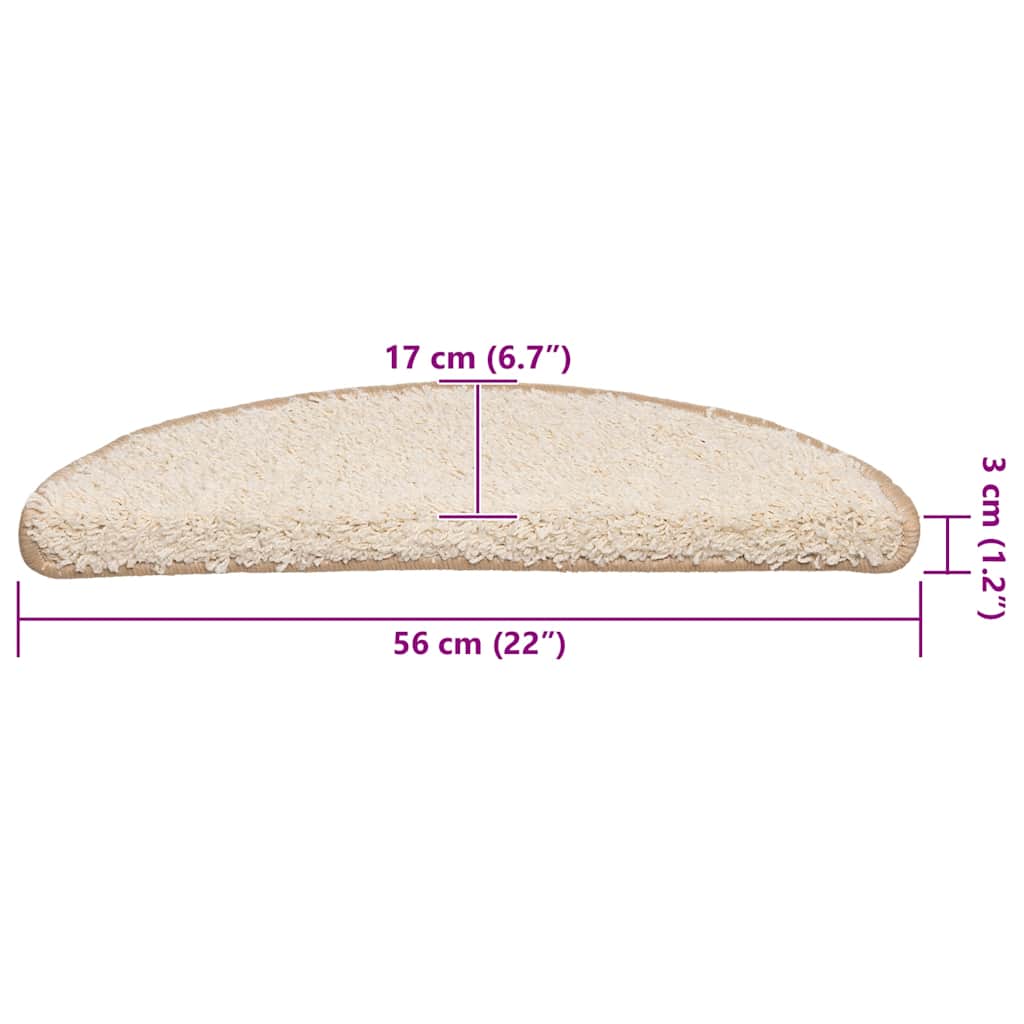 Trappmattor 30 St Färgade Halvrunda