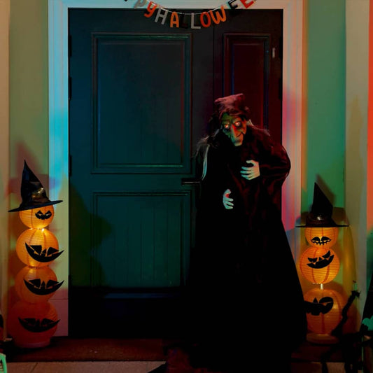 Halloween Pratande Häxa Lila 216 X 125 Cm Polyester