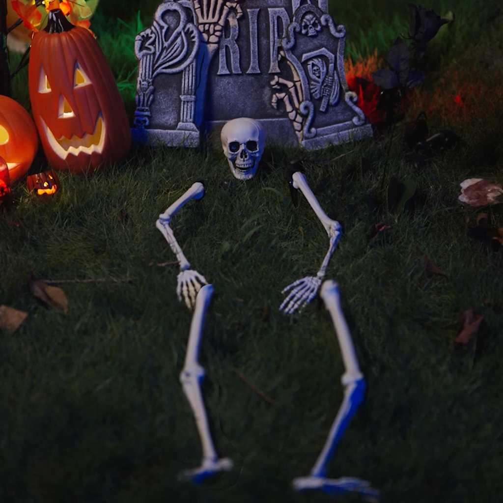 Halloween Skelett Vit 20 X 10 X 9,5 Cm Plast