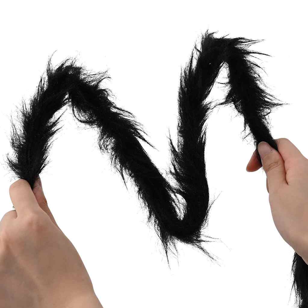 Halloween-Spindel Dekoration Med Nät 2 Pcs Svart Och Vit 200 Cm