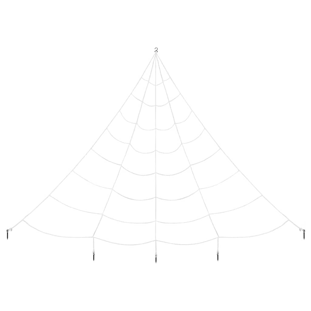 Halloween-Spindel Dekoration Med Nät 4 Pcs Svart Och Vit 150 Cm