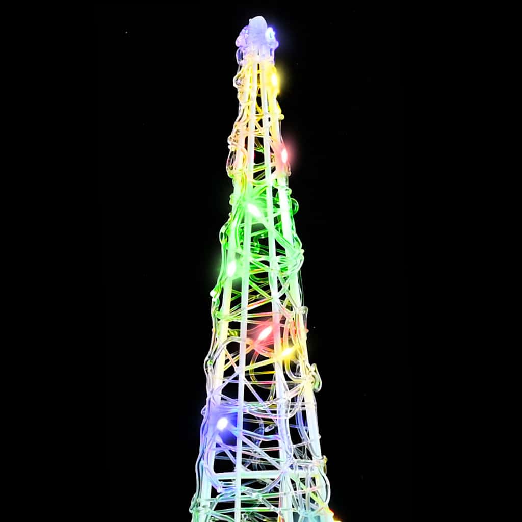 Julgran 3 Pcs Flerfärgsdesign 20 X 20 X 80 Cm Akryl