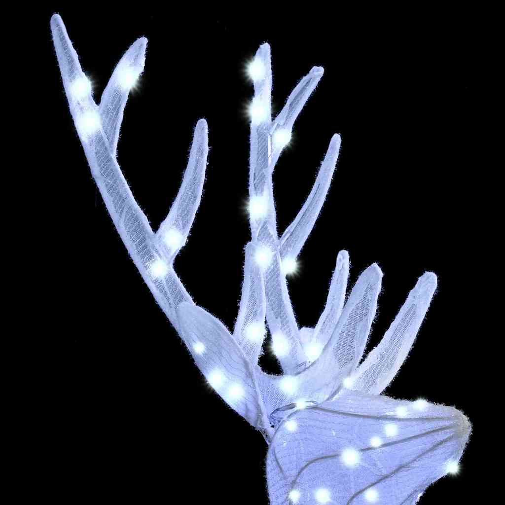 Renfamilj Med 300 Led-Lampor 3 Pcs Kallvit 68 X 26 X 127 Cm Tyg