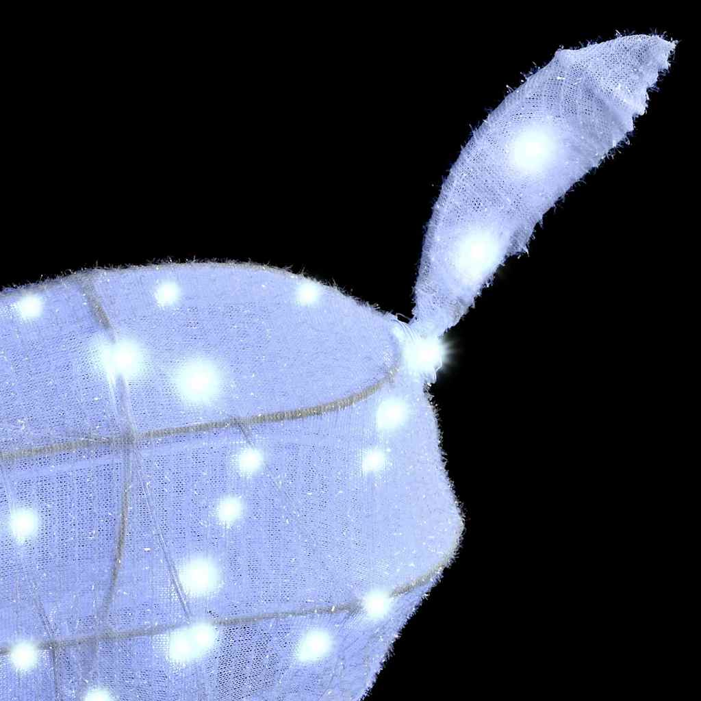 Renfamilj Med 300 Led-Lampor 3 Pcs Kallvit 68 X 26 X 127 Cm Tyg