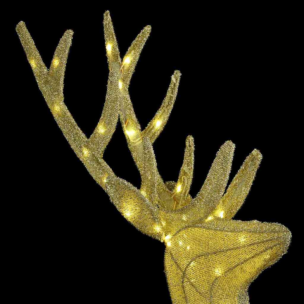 Renfamilj Med 300 Led-Lampor 3 Pcs Varmvit 68 X 26 X 127 Cm Tyg