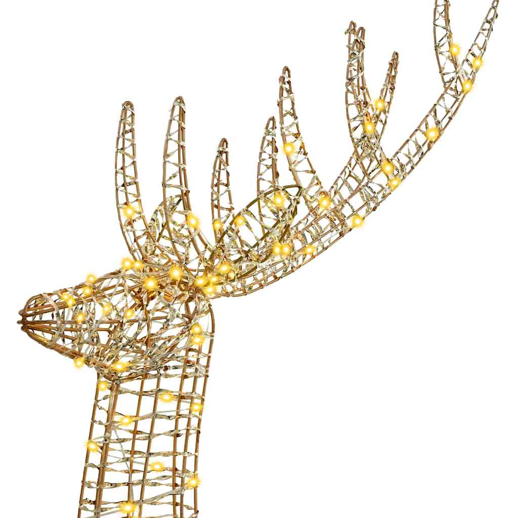 3D Ren Med 250 Led-Lampor Varmvit 180 Cm Pet