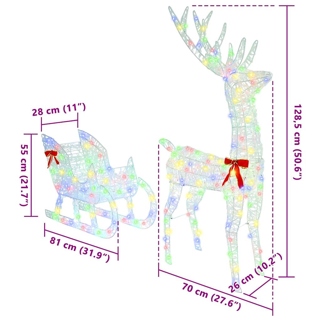 Ren Pull Släde Färgstark 70 X 26 X 128,5 Cm Akryl