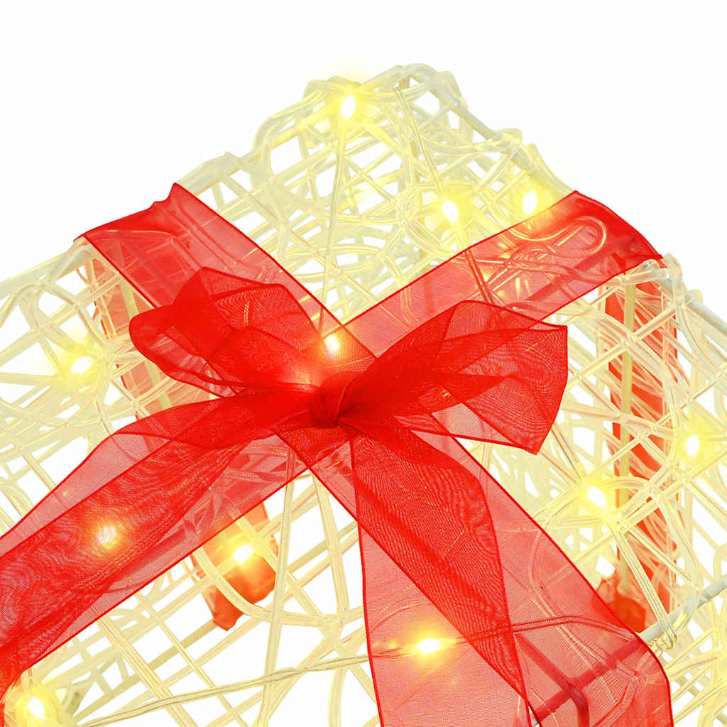 Presentlåda 3 Pcs Varmvit 20 X 20 X 20 Cm Akryl